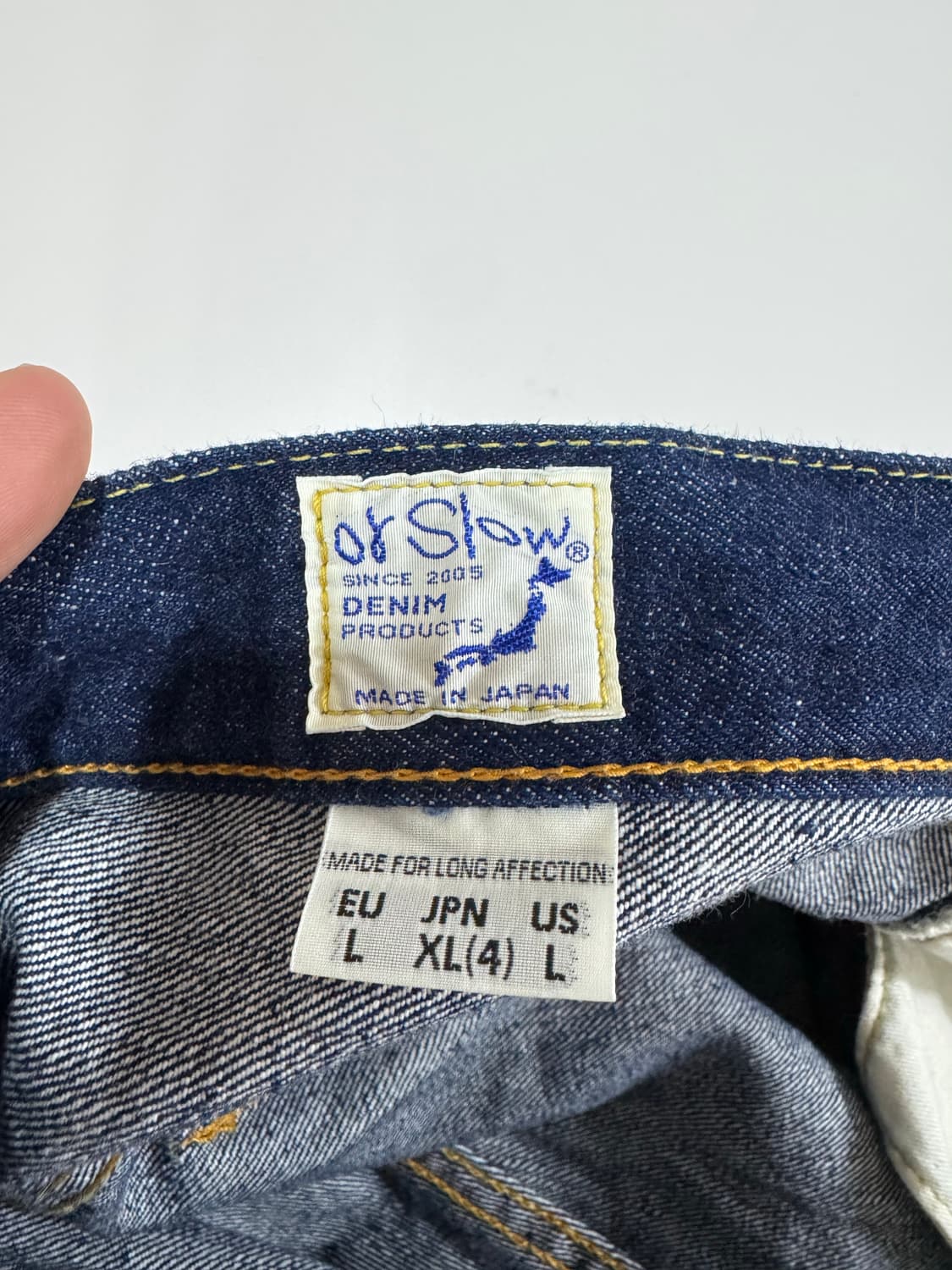 [4사이즈]오어슬로우 105 원워시(수선X) 상품이미지3