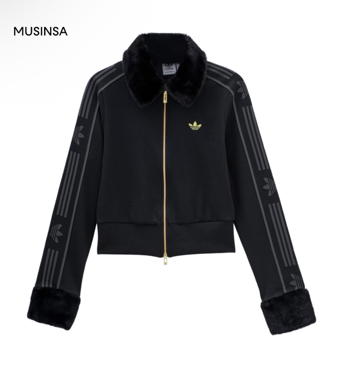 [단종] 아디다스 스키 시크 퍼 재킷 - 블랙 상품이미지2