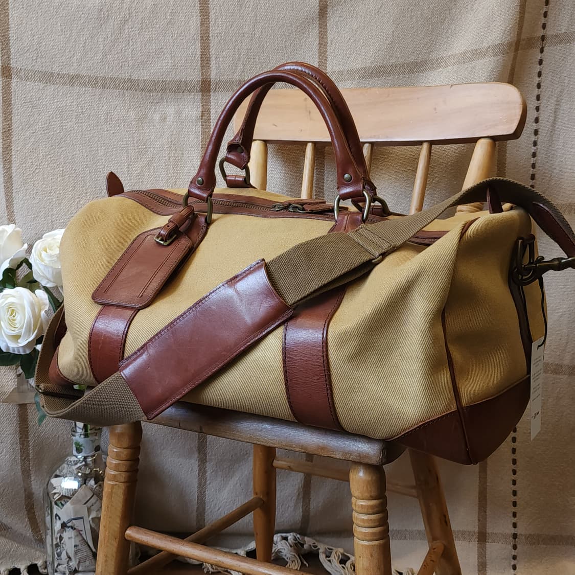 폴로 캔버스 레더 트레블백 보스턴백 상품이미지2