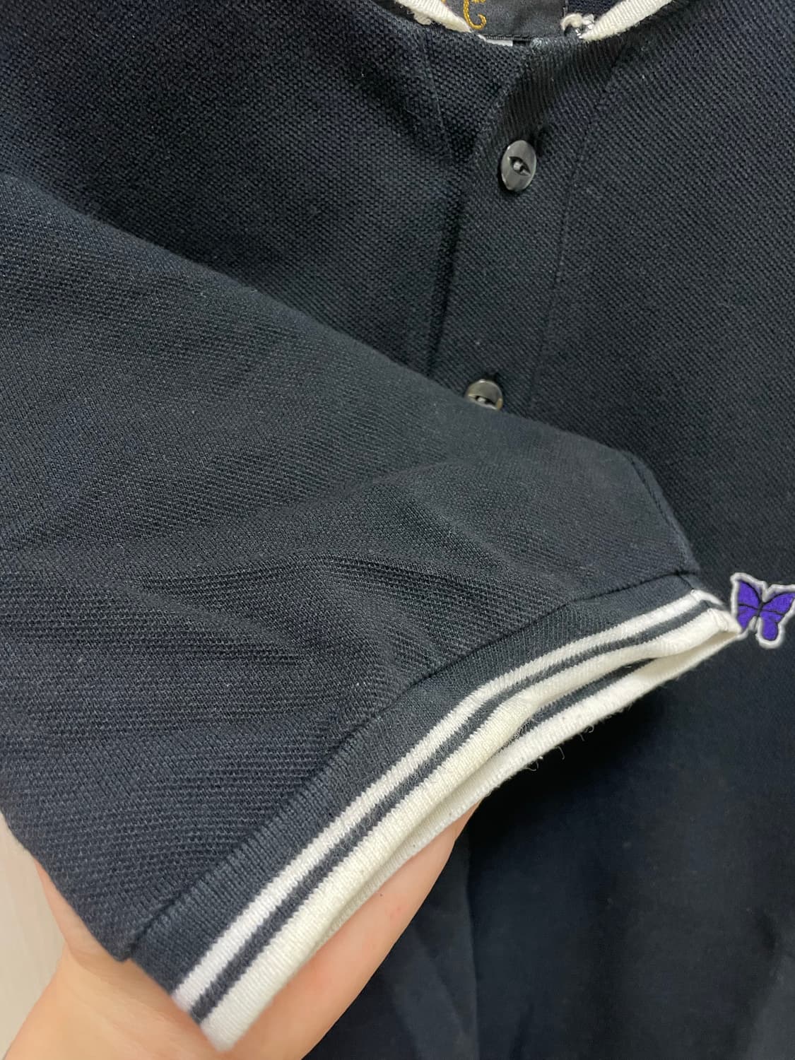 니들스 블랙 숄 카라 폴로 (S 사이즈) 상품이미지6