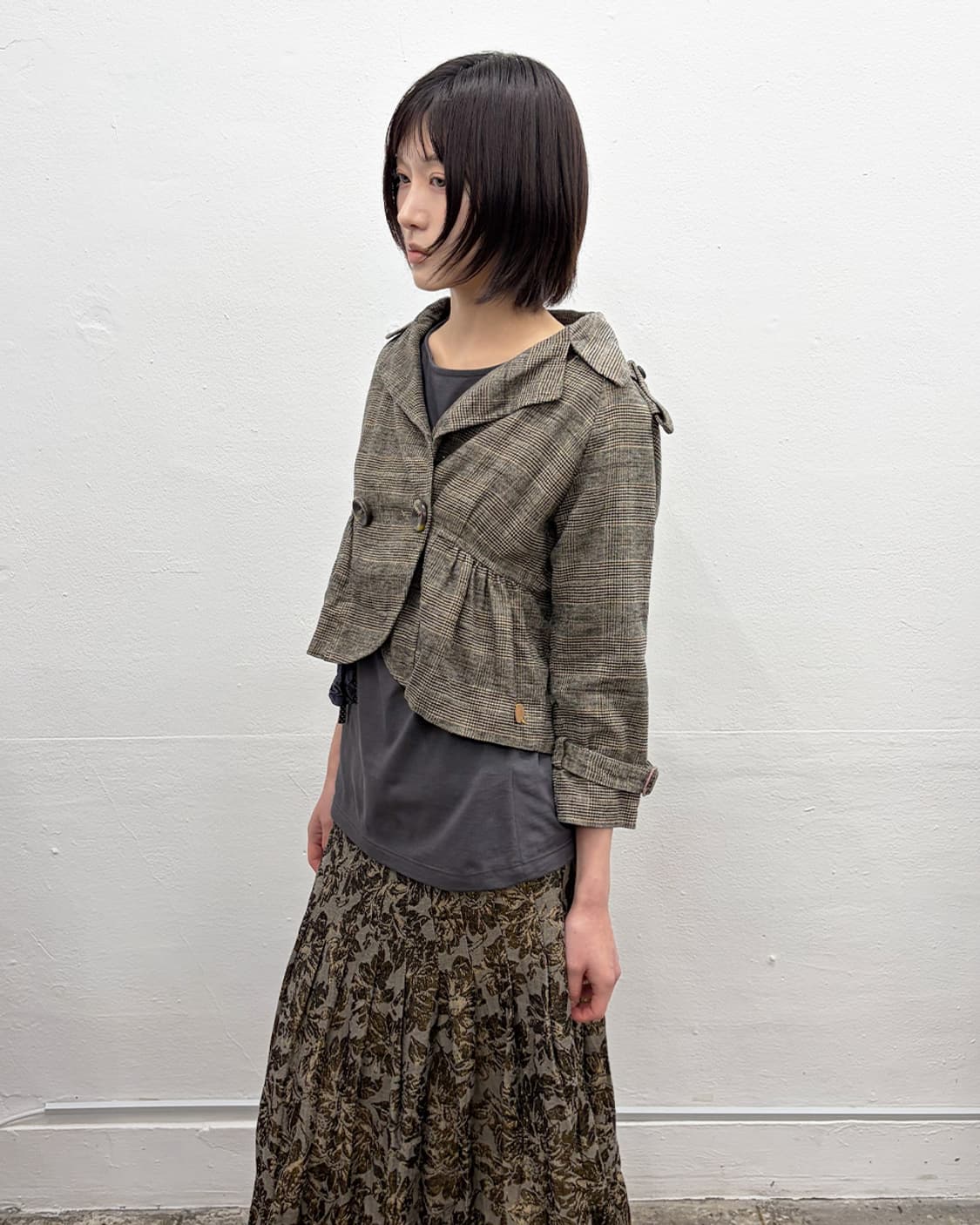 휴고 보스 오렌지 탭 빅 버튼 크롭 자켓 상품이미지3