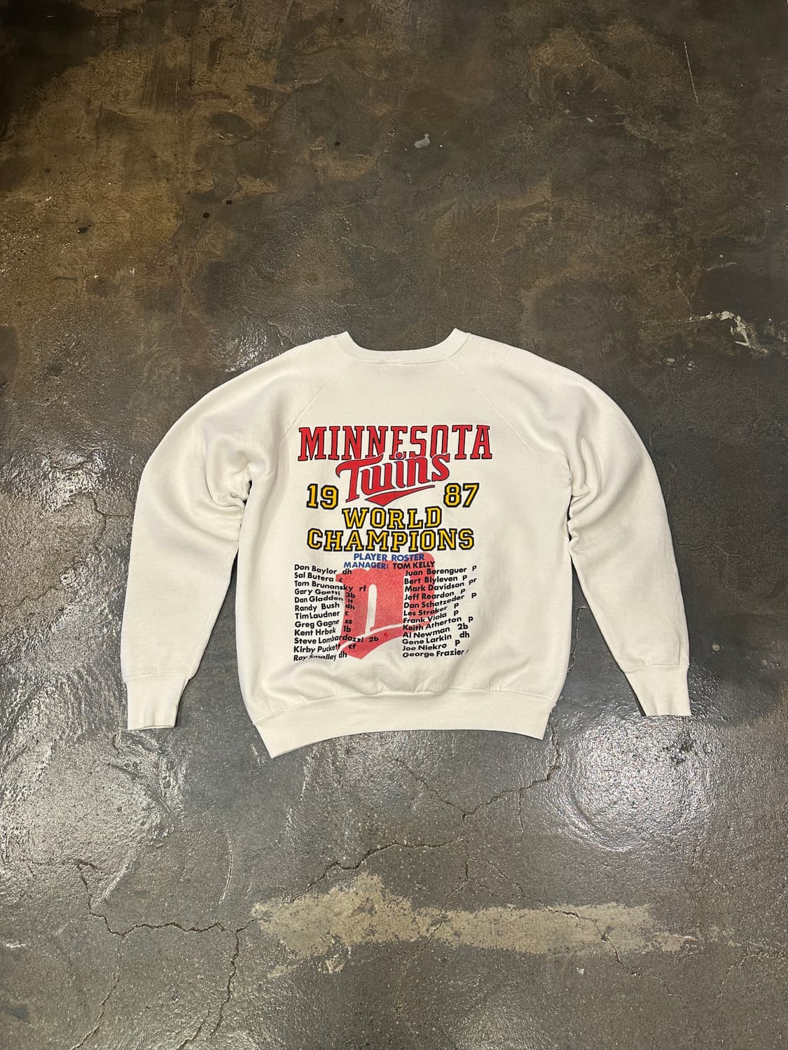 80s Fruit of the loom 미네소타 트윈스 스웻 맨투맨 M 상품이미지2