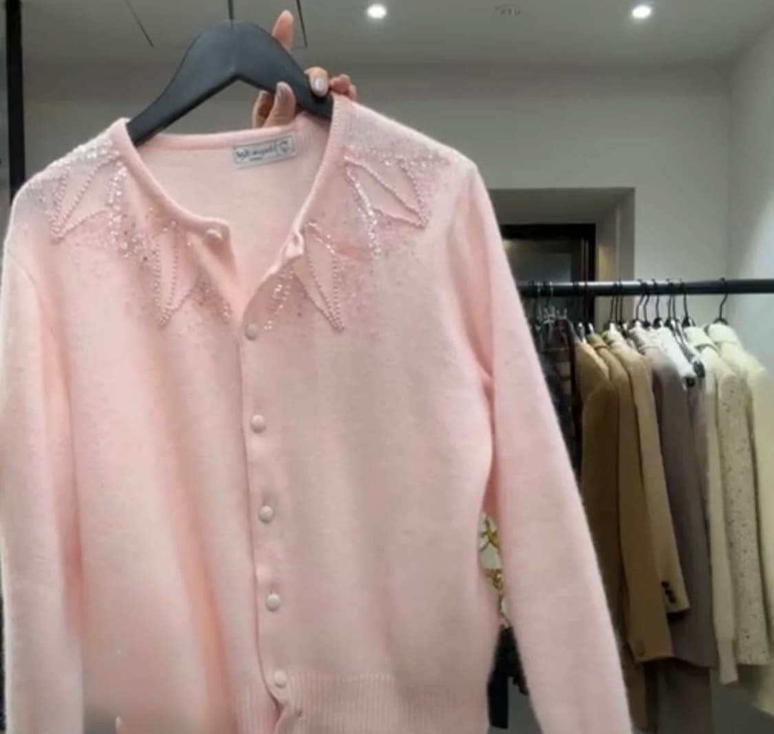 앙고라 비즈 가디건  상품이미지1