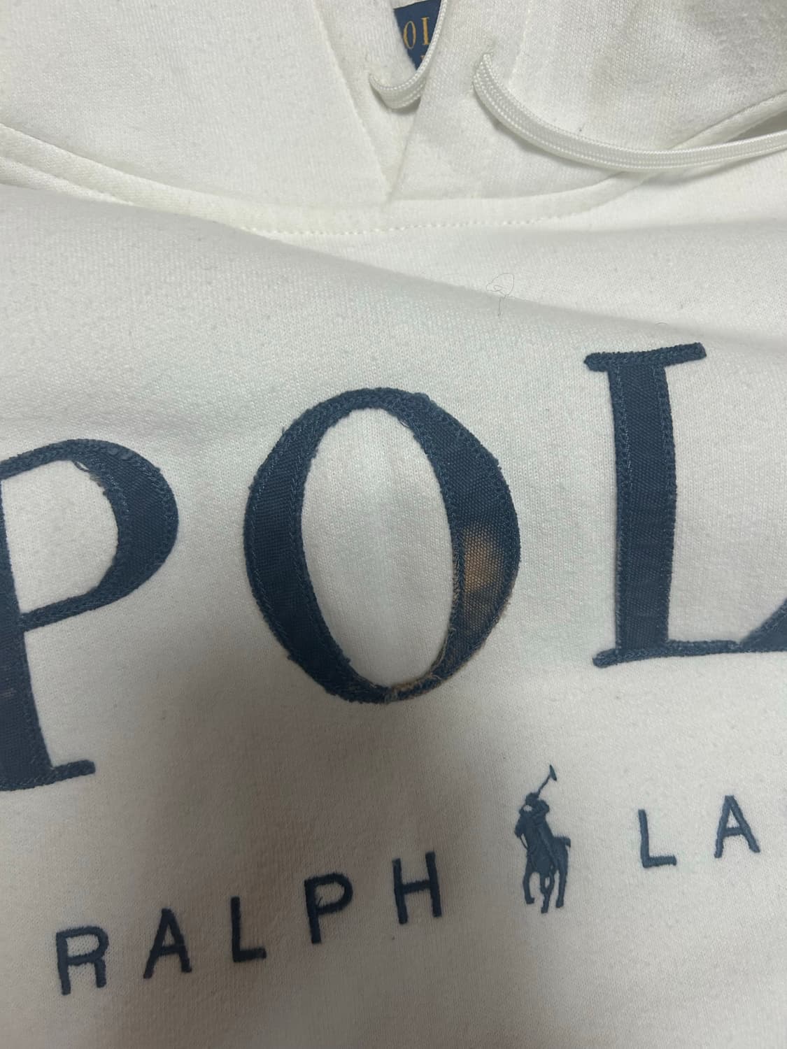 폴로 랄프로렌 레터링 후드티 팝니다 상품이미지2