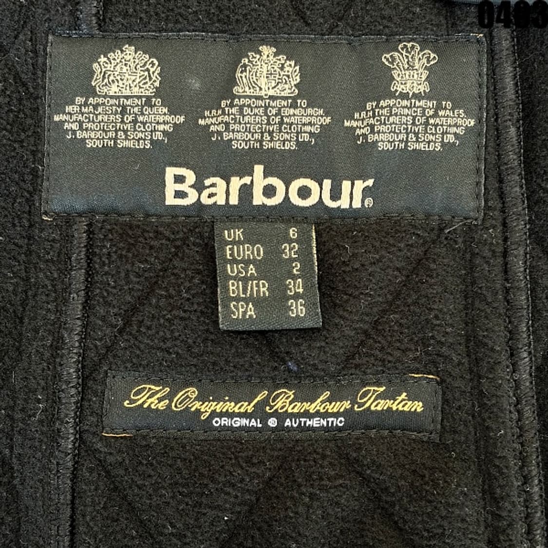 바버(Barbour) 인터내셔널 퀼팅 자켓 XS 0403 상품이미지8