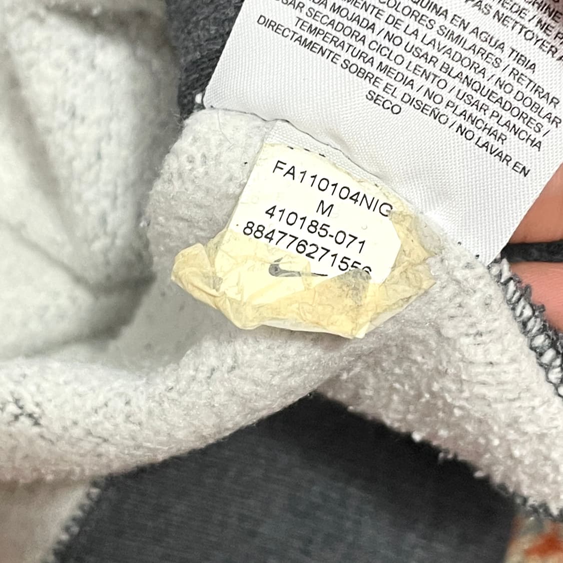 나이키 스우시 차콜 기모 맨투맨 남성M 상품이미지5