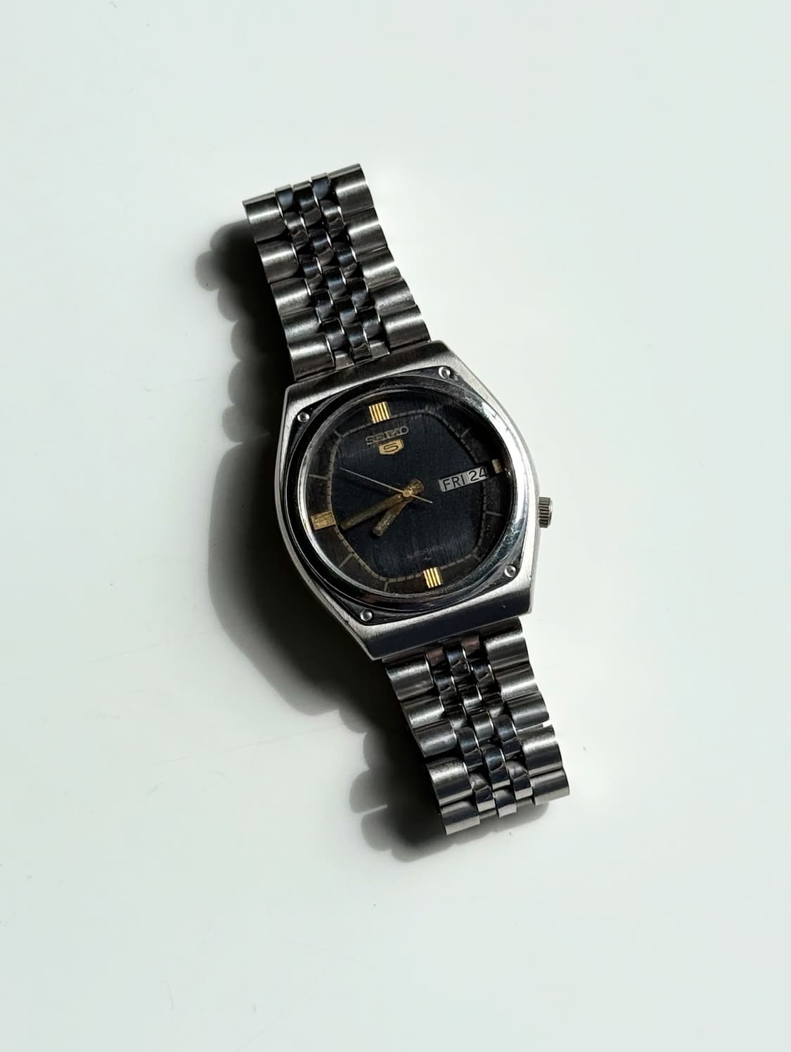 90s Seiko5 Automatic Vintage Metal Watch 상품이미지2