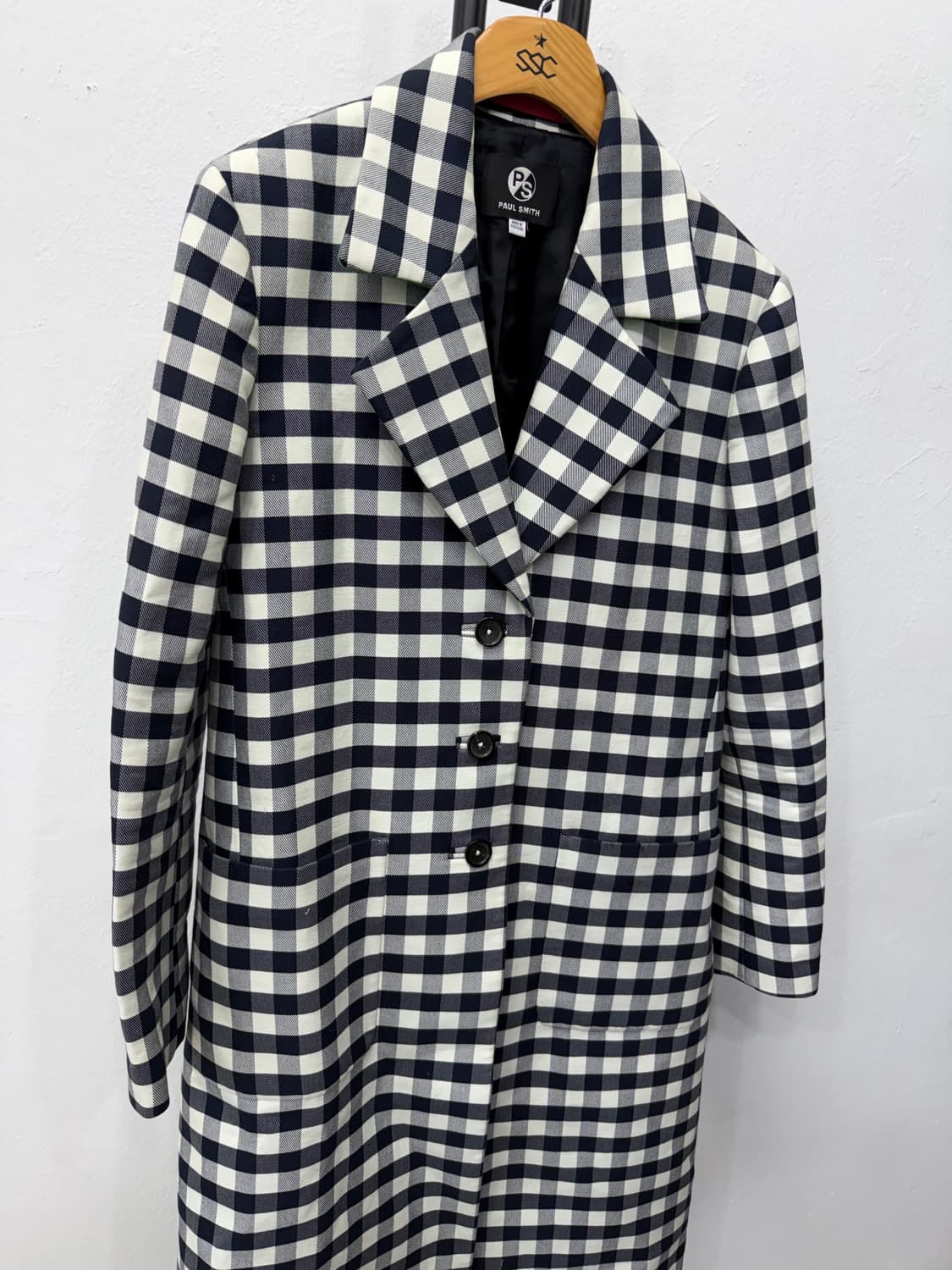 정품) 폴스미스 여성 깅엄 체크 자켓 40(55-66) 상품이미지2