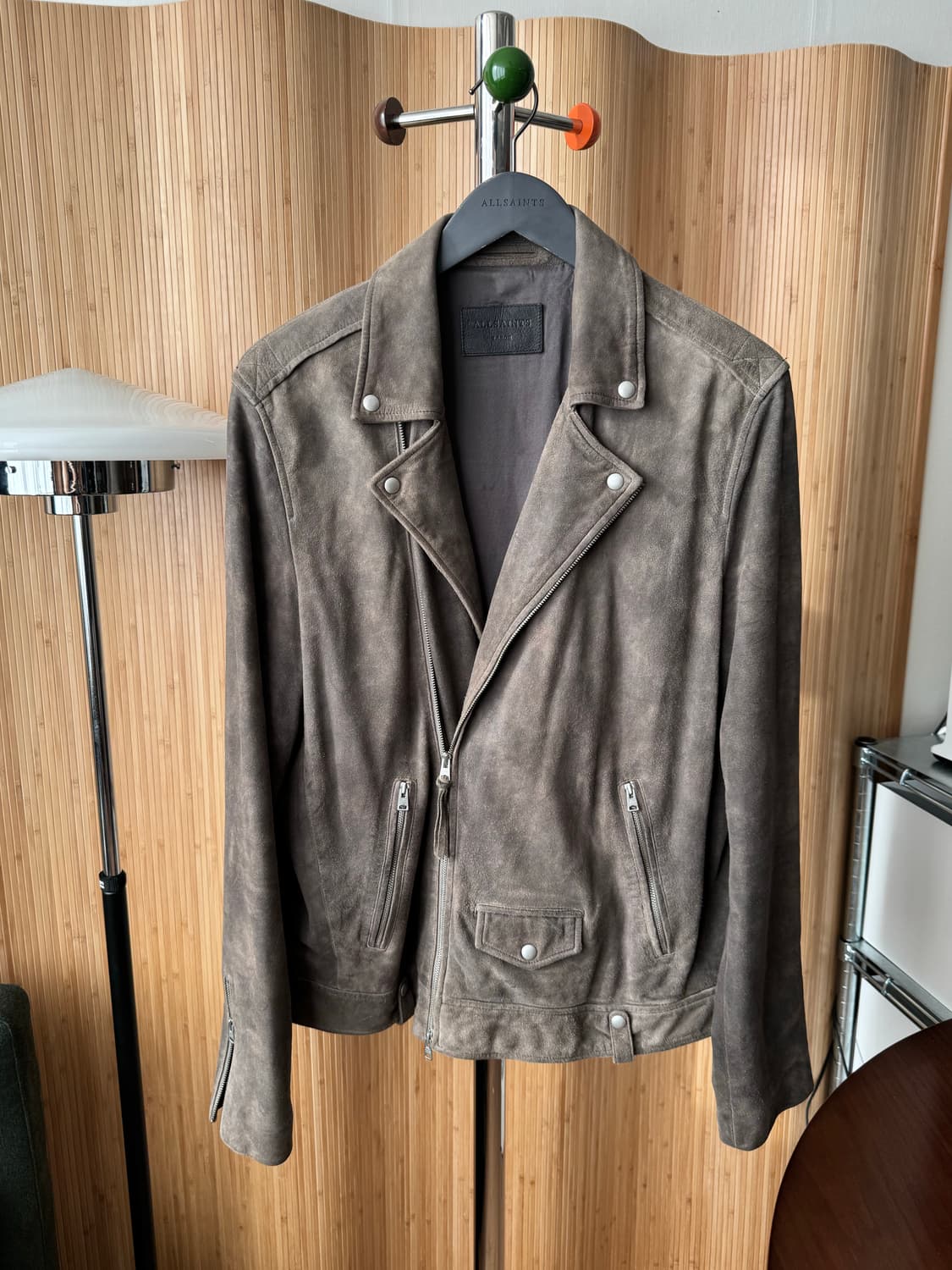 올세인츠 카노 스웨이드 바이커 자켓 L 상품이미지1