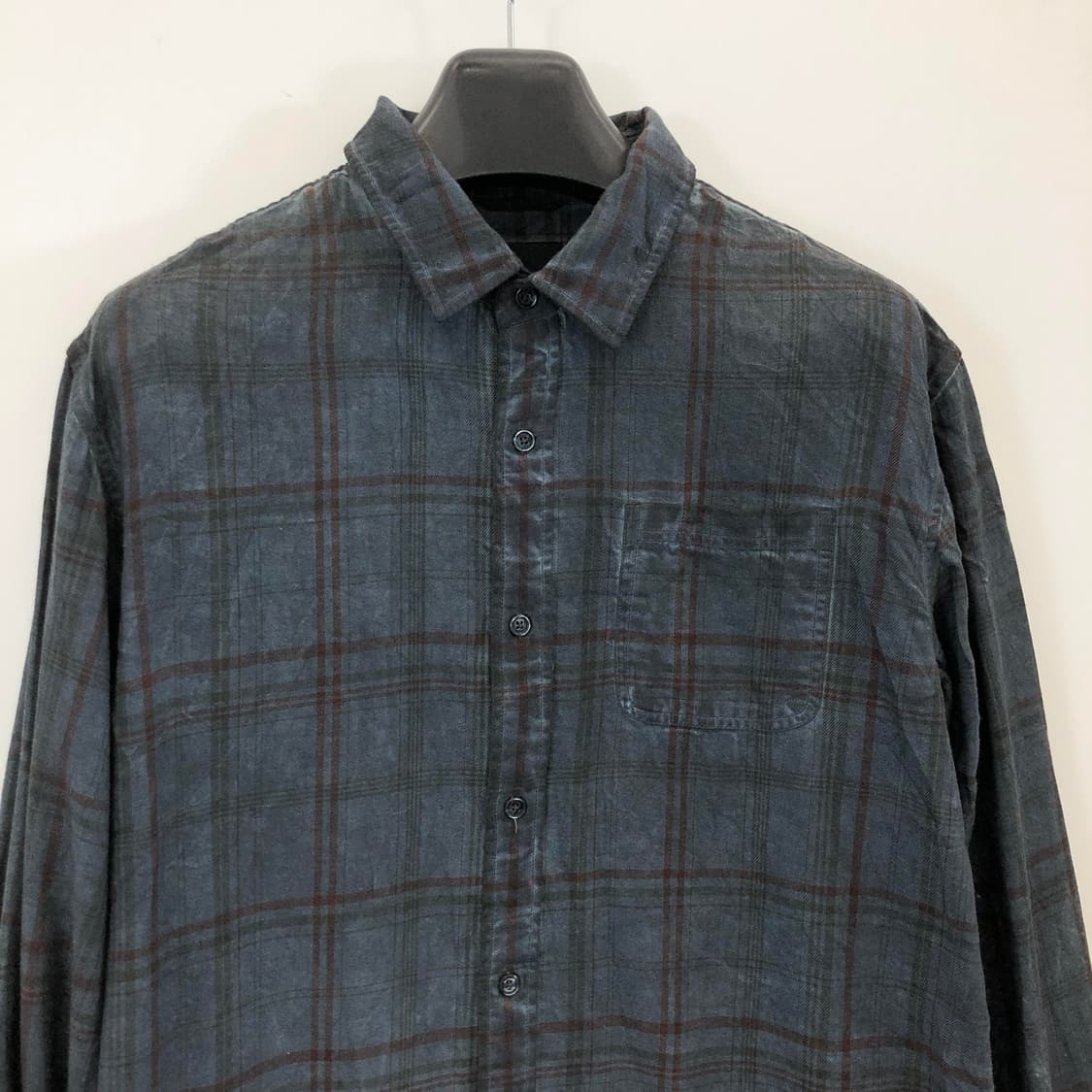 버커루 가먼트다잉 체크셔츠 XL 상품이미지2