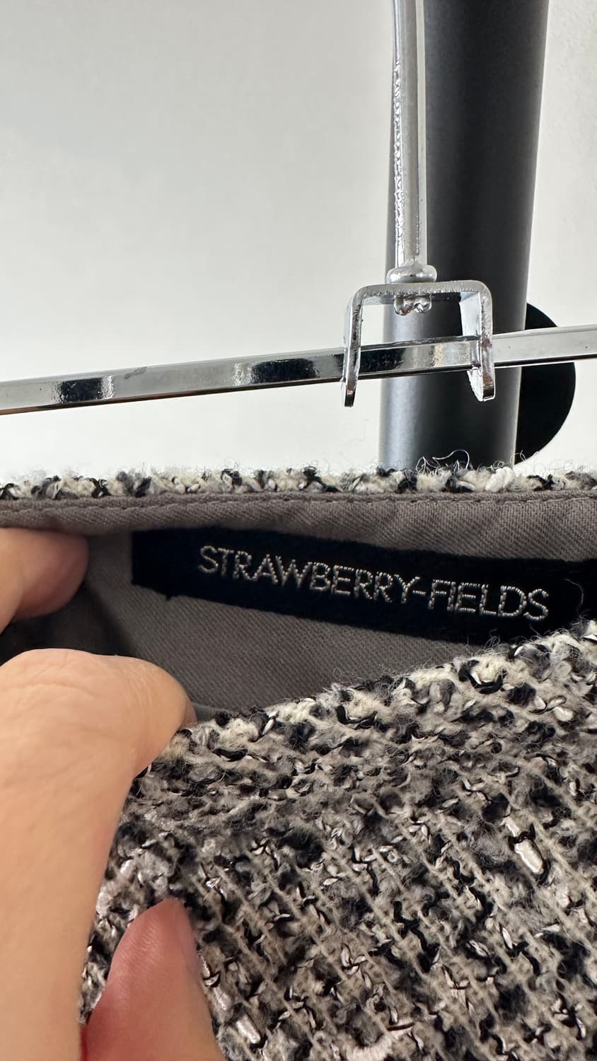 japanese vintage_ A라인 트위드 플레어 매머드 스커트 상품이미지5