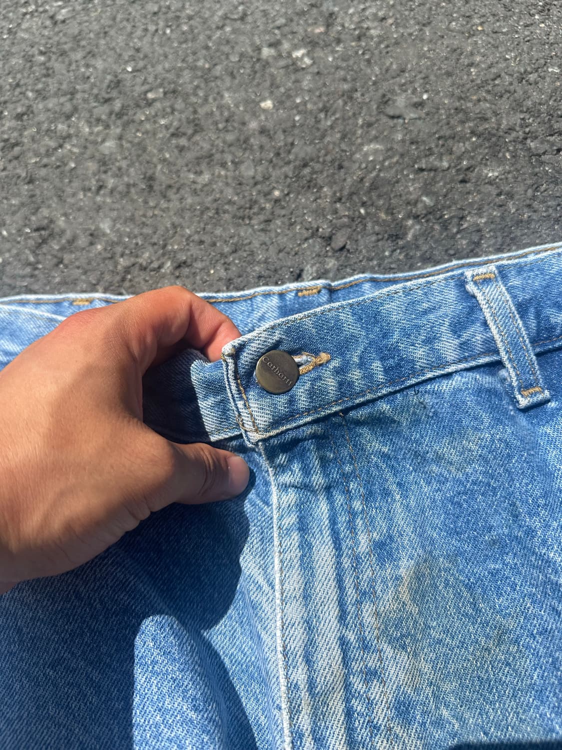 00’s Carhartt washed work denim pants 상품이미지6