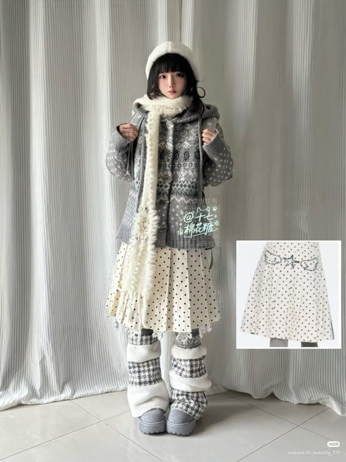 모리걸 빈티지 겨울 코디 랜박 랜덤박스 갸루 달천깔 페어리 상품이미지3