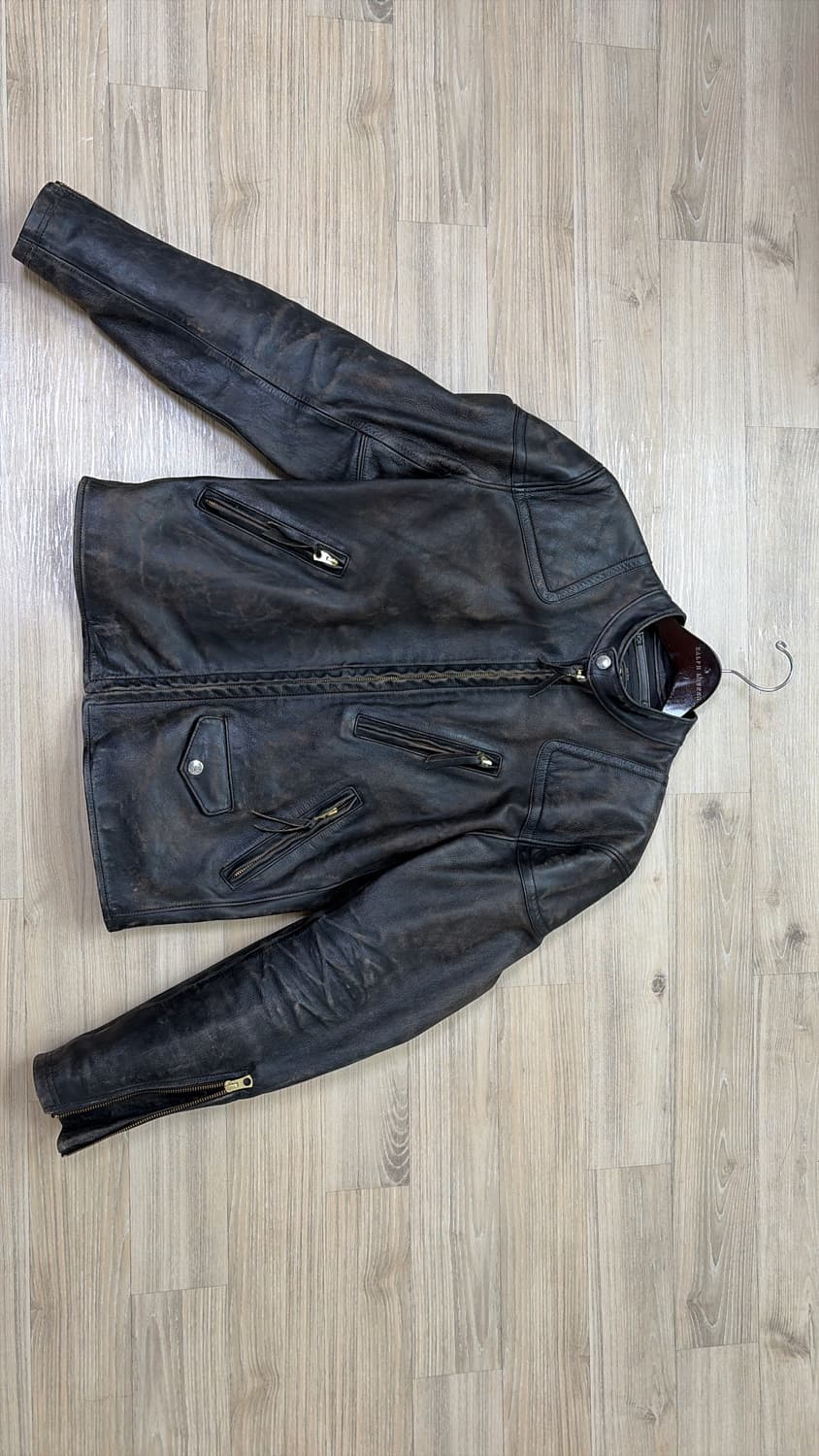 RRL 슬림핏 레더자켓 상품이미지2