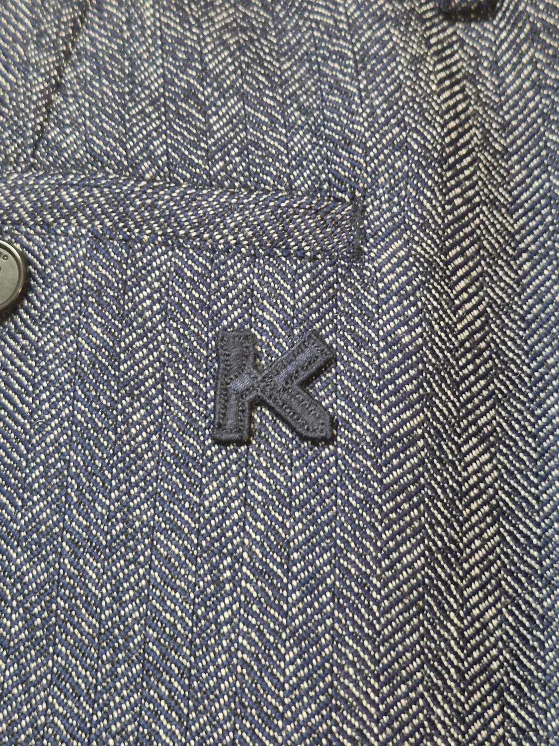 (42/33)겐조 미드나잇 블루 울 헤링본 팬츠 상품이미지2