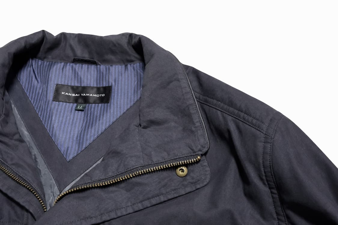 JPN 00s 일본 빈티지 y2k 간사이 야마모토 네이비 필드 자켓 야상 상품이미지4