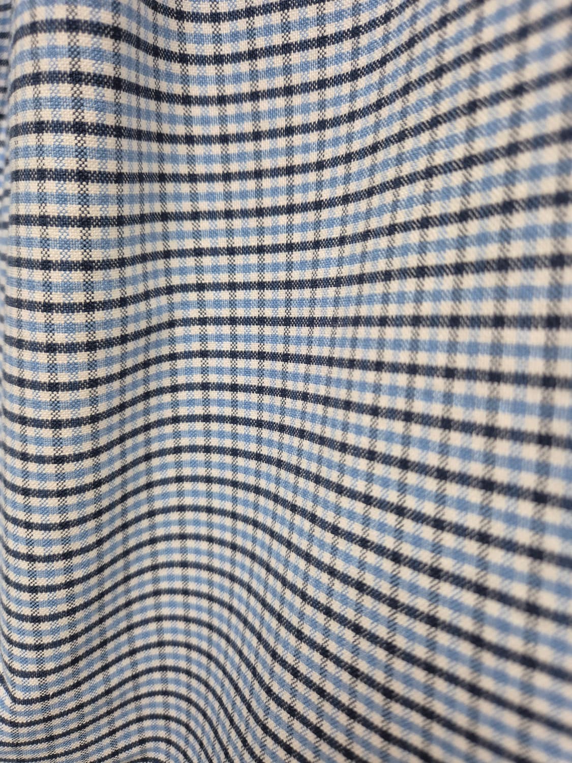 톰브라운 옥스포드 체크셔츠 블루 1사이즈 정품 상품이미지8