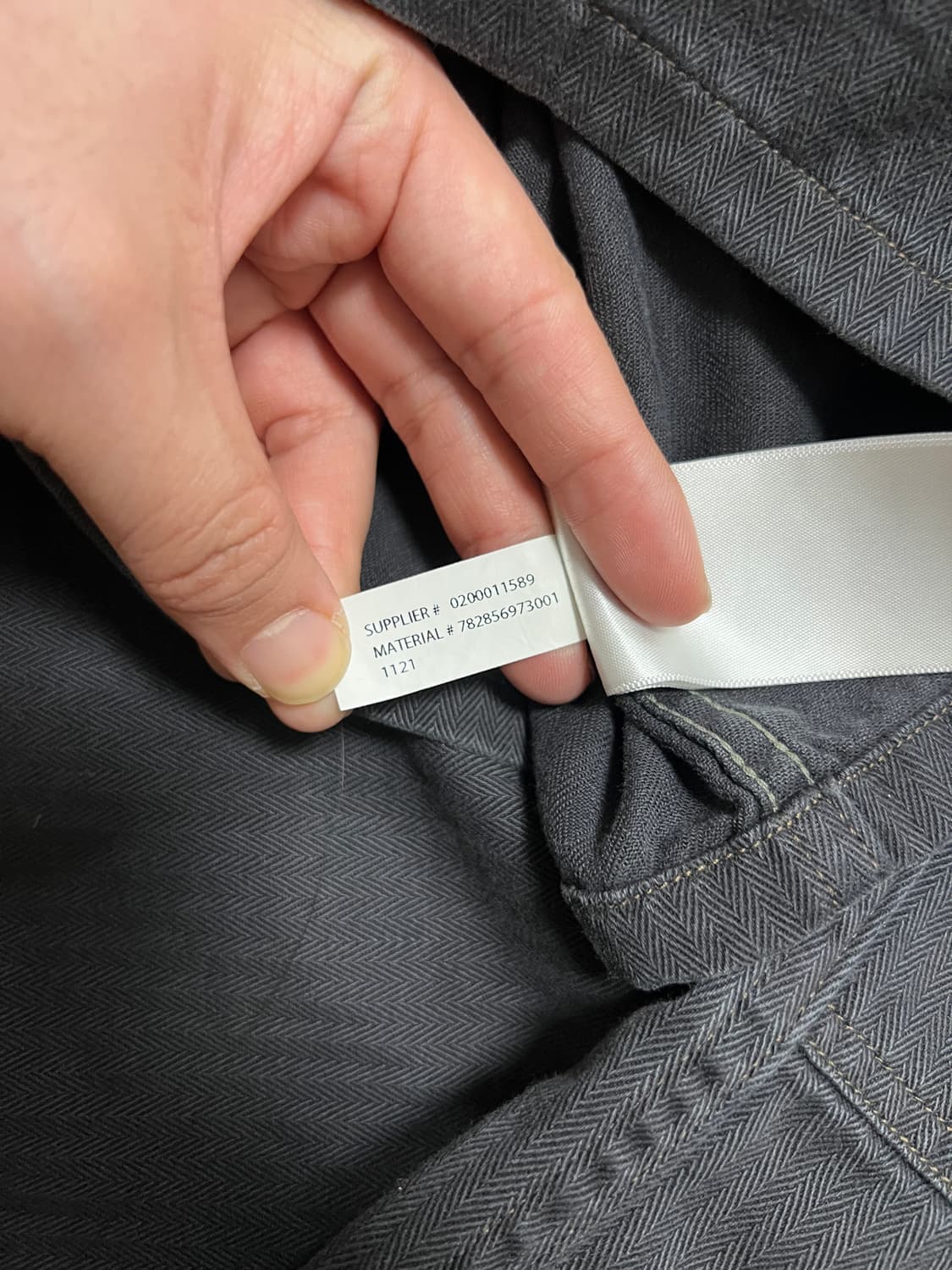 택포25) RRL 더블알엘 헤링본 트윌 셔츠 서플러스 블랙 M 상품이미지8