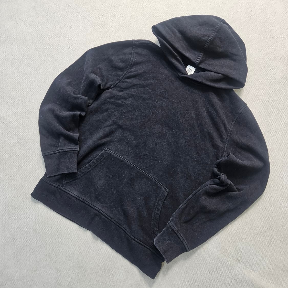 M 갭 블랙 기모 후드티 0325Y 상품이미지1