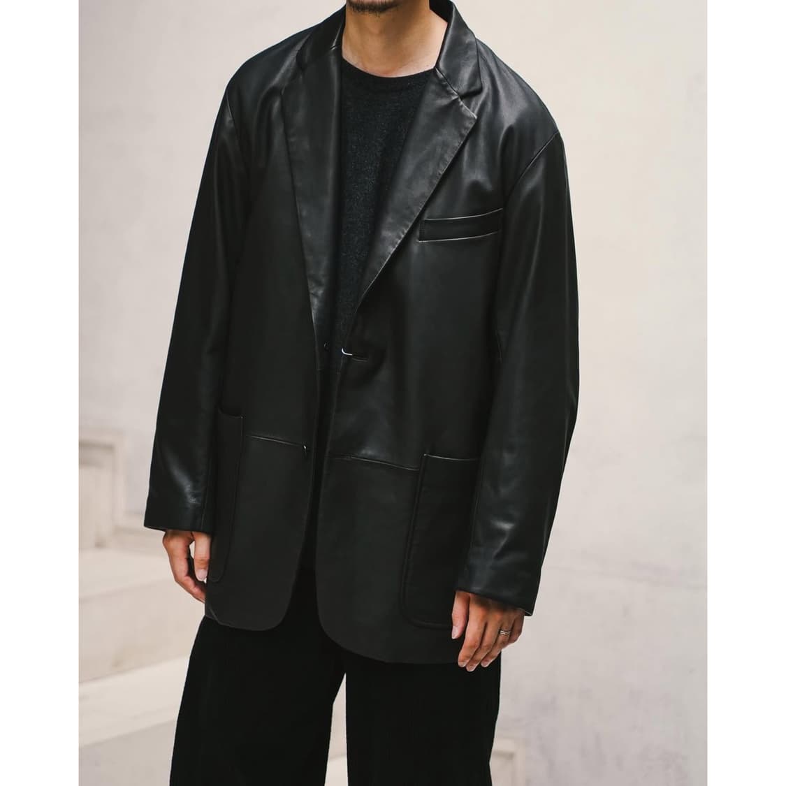 24aw SHEEP LEATHER 2B jkt 상품이미지1