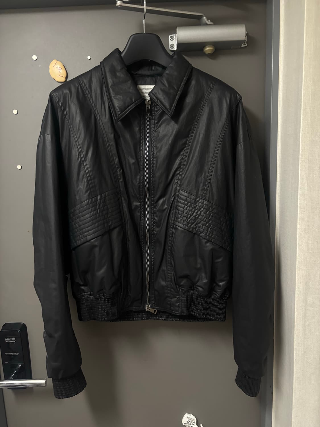 메종미네드 레더 봄버 상품이미지1