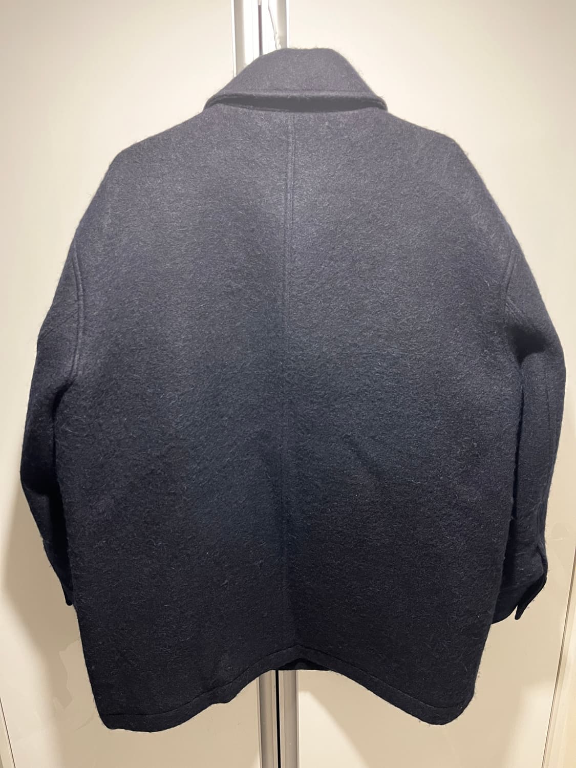마조네 ALPACA HALF MAC COAT_NAVY M사이즈 상품이미지6