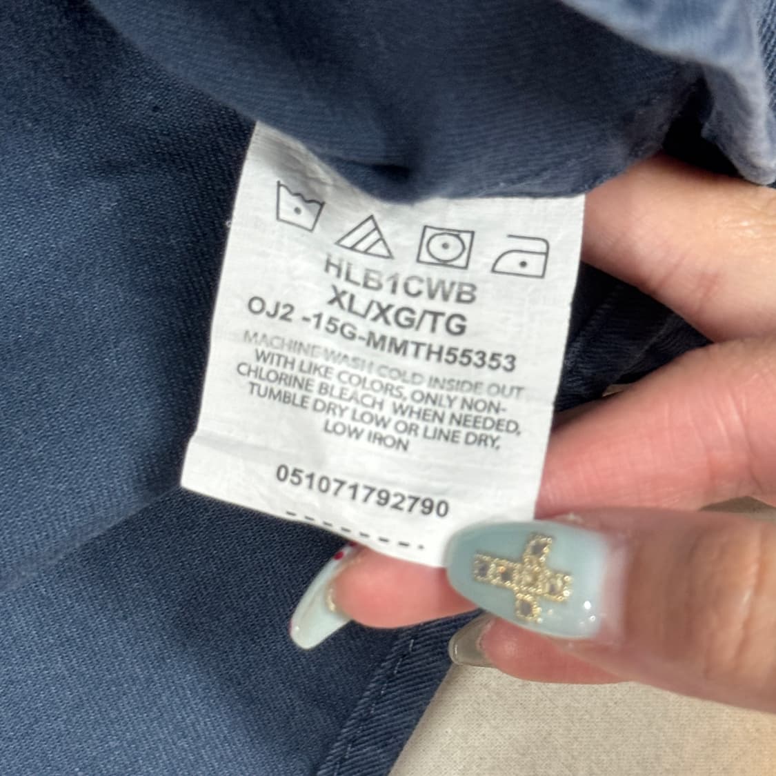 XL) Wrangler 랭글러 투포켓 워크웨어 코튼 셔츠 블루 W21 상품이미지6