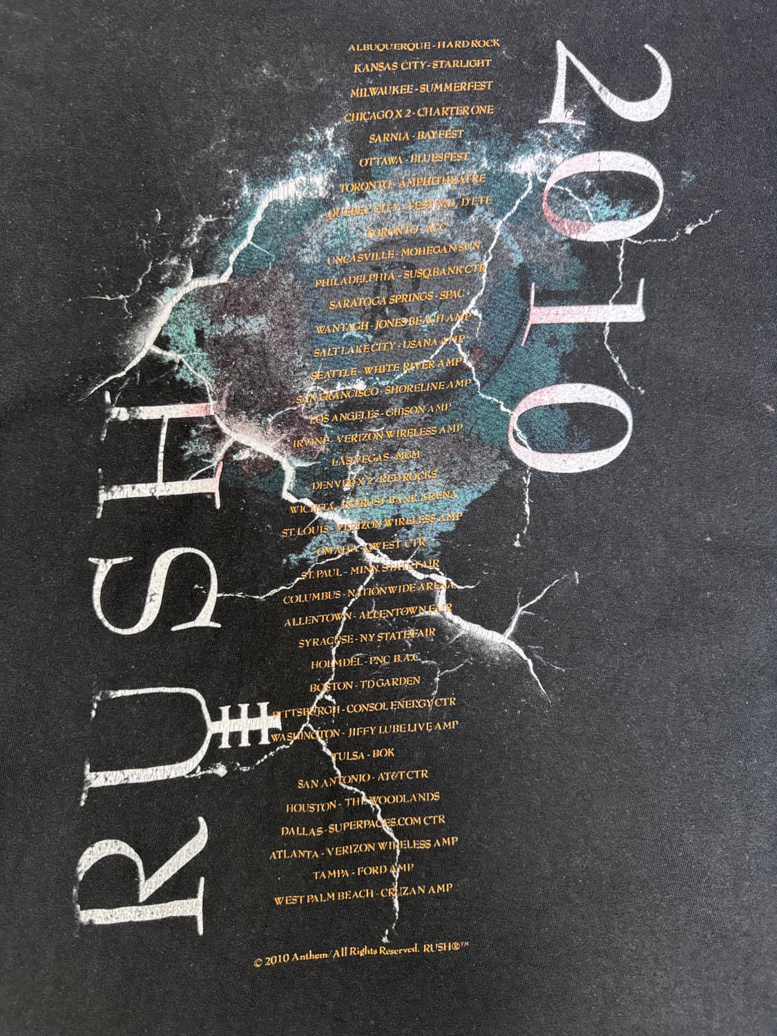 빈티지 밴드 러쉬 RUSH time machine 2010 투어티 L 상품이미지5