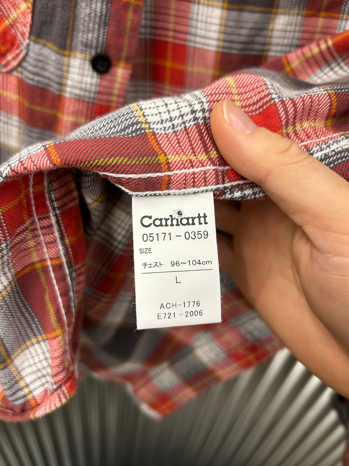 Carhartt 킬하트 워크 체크 셔츠 상품이미지7