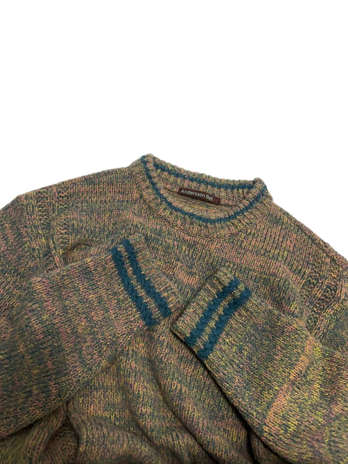 앤더슨벨 탐 멜란지 크루넥 니트 스웨터 상품이미지1