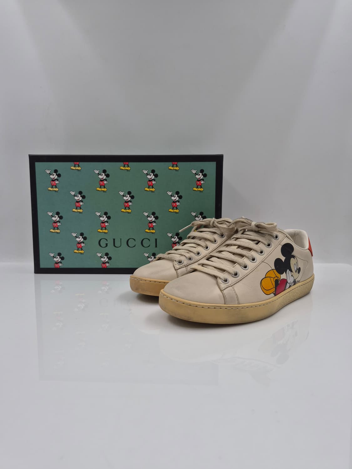 구찌 X 디즈니 미키마우스 에이스 스니커즈 상품이미지10