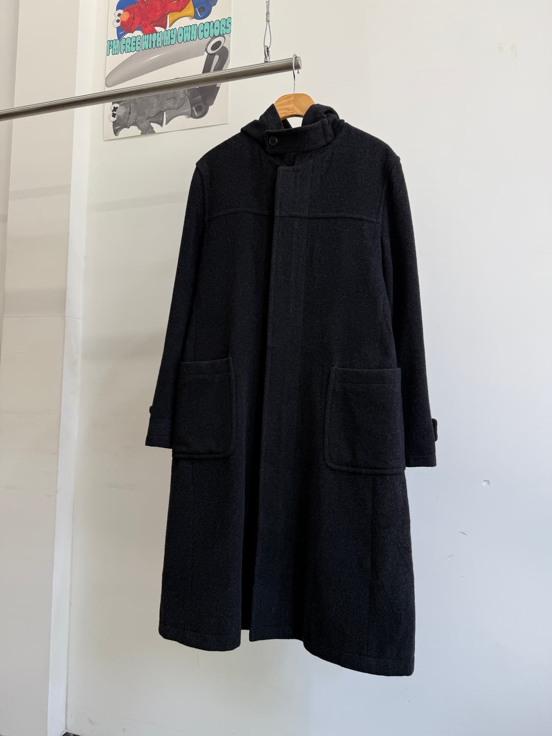 PPFM (Made in Japan) 울 후드 코트  상품이미지1