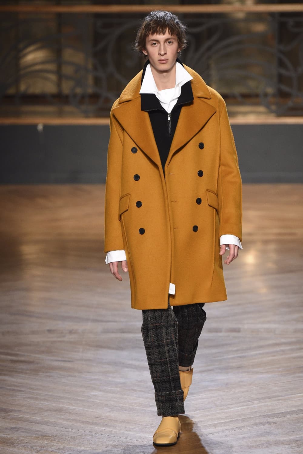 우영미 오렌지 오버핏 더블 코트 46사이즈 상품이미지7