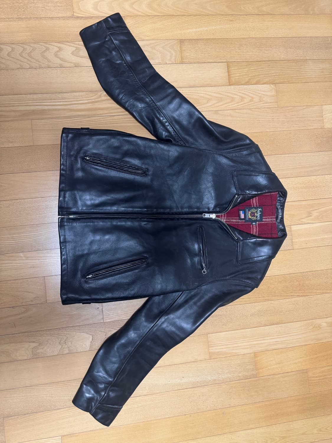 Schott 쇼트 가죽 자켓 7436 (40) 상품이미지3