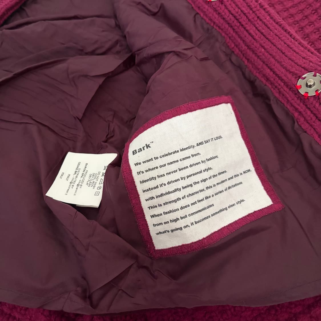 Bark 바크 빈티지 니트 더블코트 S 상품이미지7