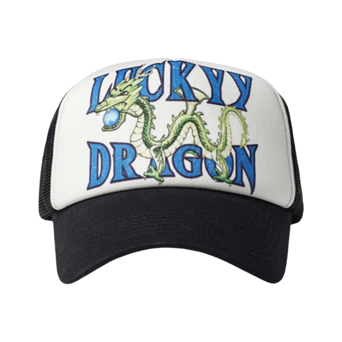 Open Yy 럭키 청룡 트러커 캡 블랙 상품이미지1
