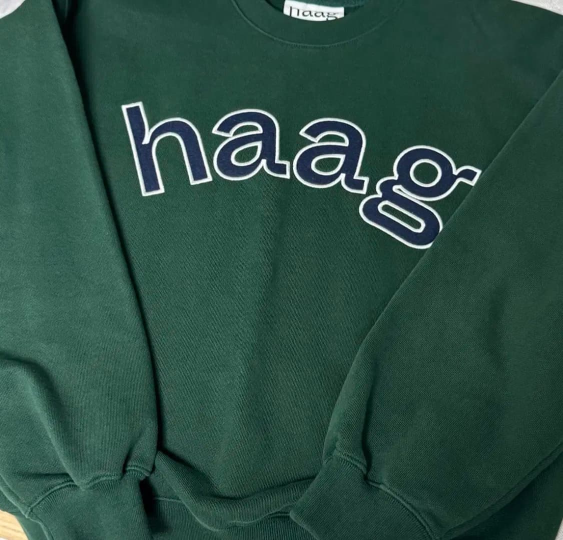 haag 헤이그 벌스데이 맨투맨 그린 상품이미지4