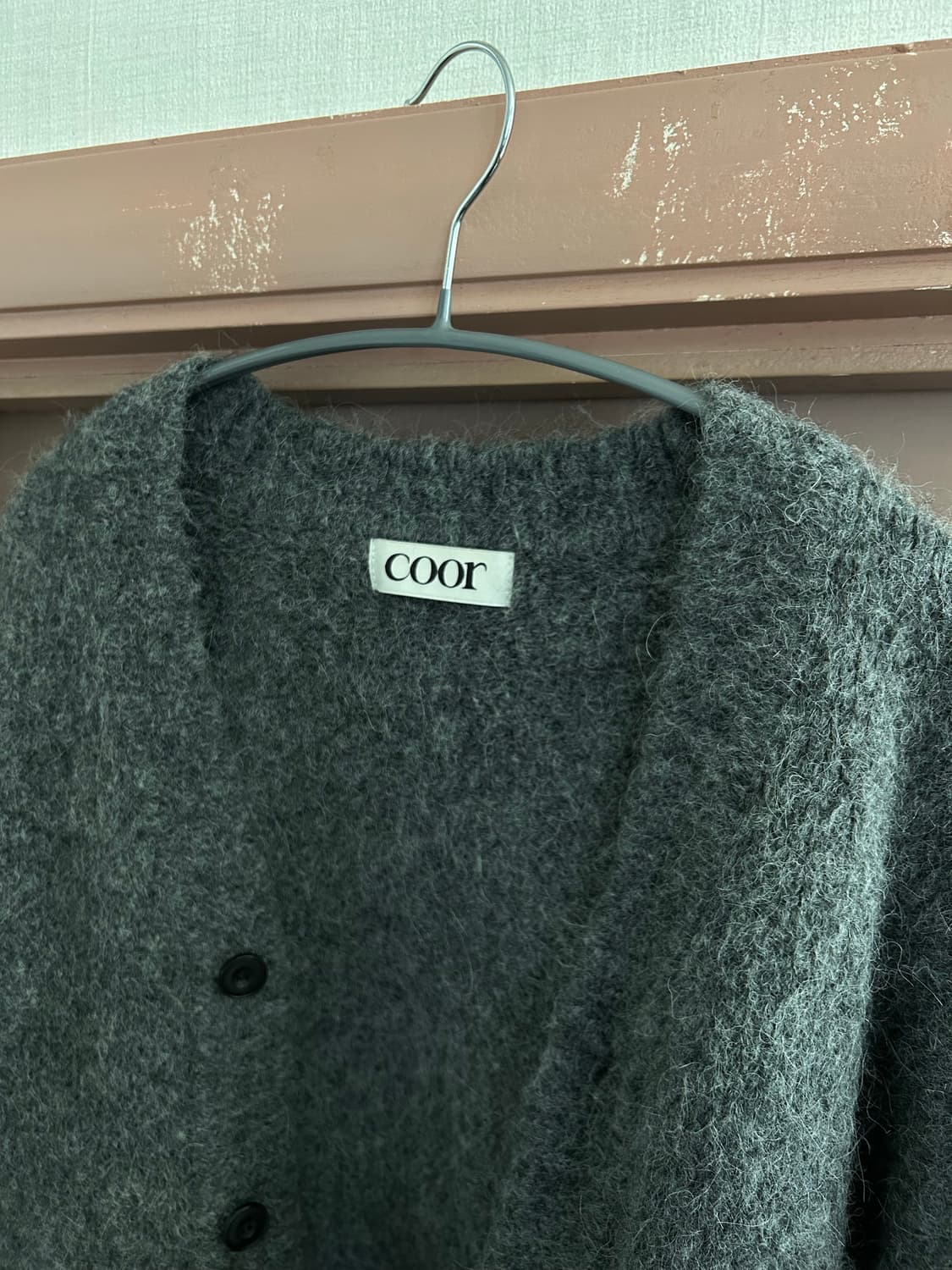 쿠어 알파카 가디건 상품이미지3