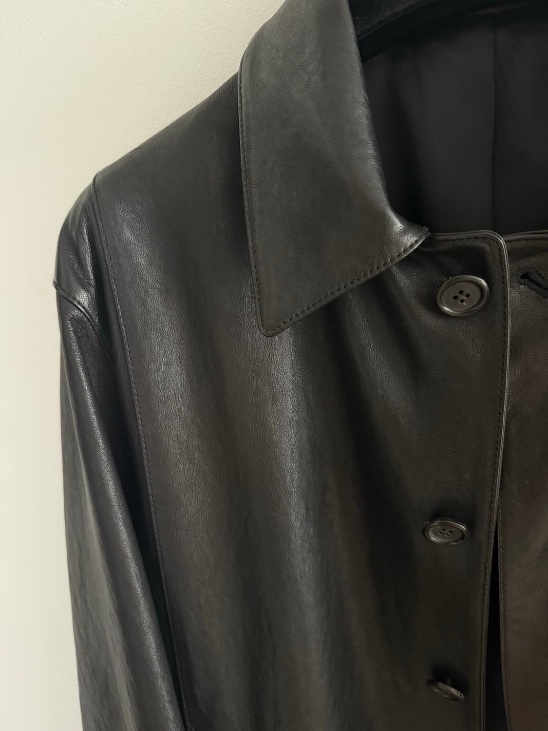 유스 25fw 레더 카코트 상품이미지5