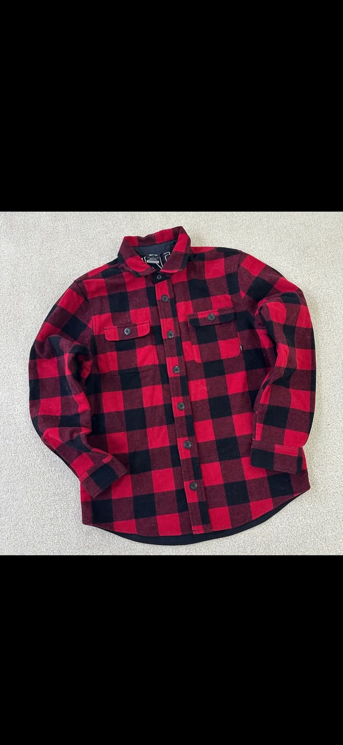 나이키 SB 레드 블랙 체크 셔츠 상품이미지1