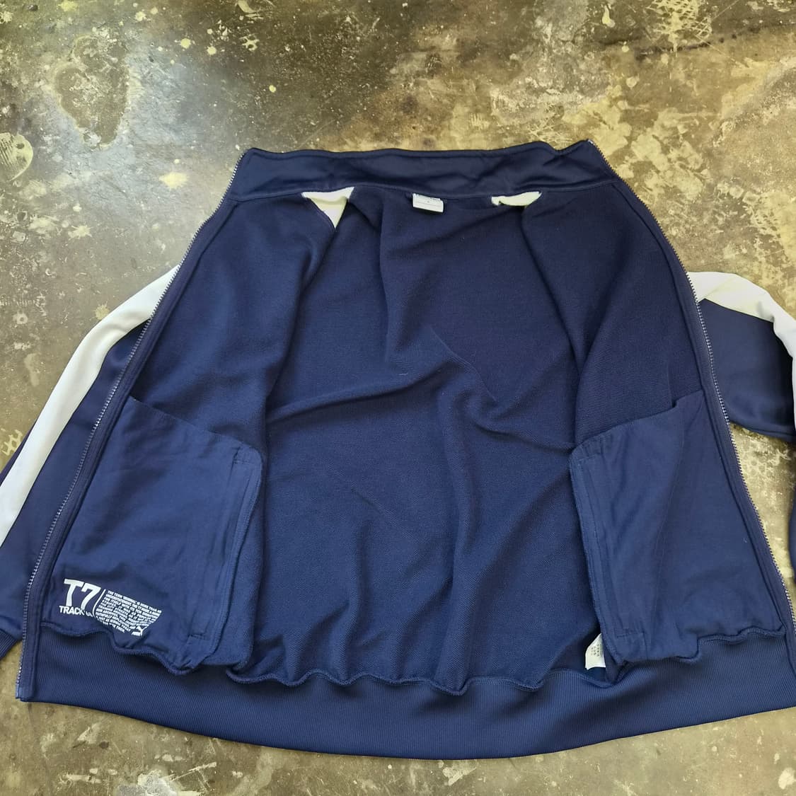 100) 푸마 네이비 트랙자켓 트랙탑 저지 상품이미지5