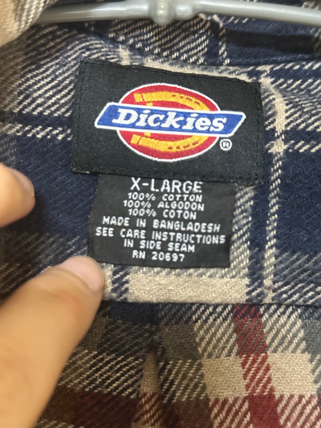 Dickies 디키즈 플란넬 체크 셔츠 xl 상품이미지3