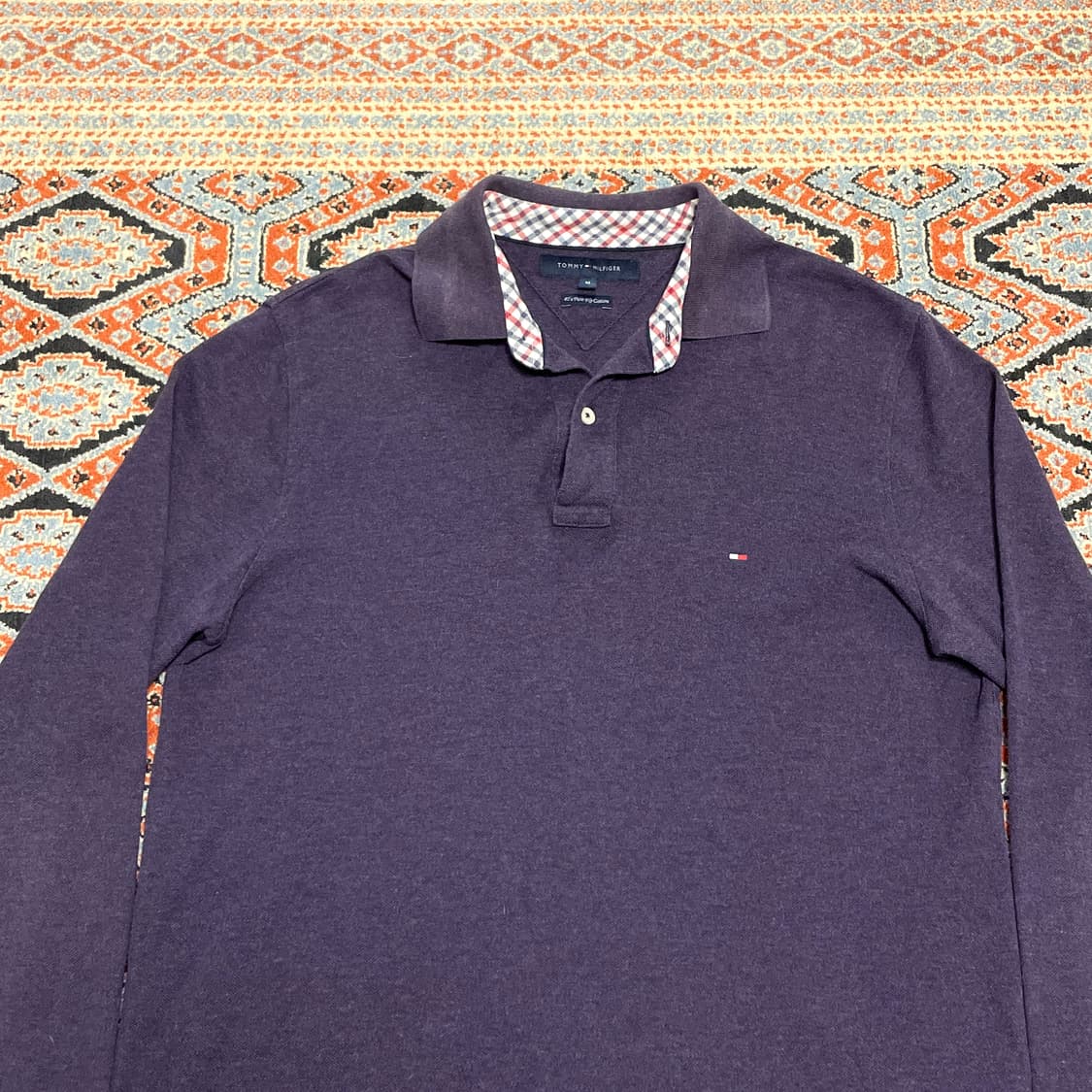 타미힐피거 퍼플 긴팔 카라티셔츠 PK 남성M  상품이미지2