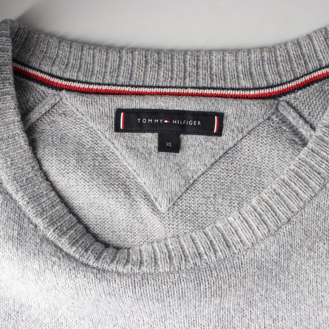 타미힐피거 시그니처 배색 라운드 니트 XL 상품이미지6