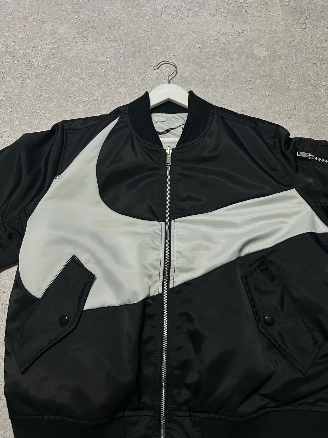 나이키 빅스우시 리버시블 양면 블랙 블루종 자켓 상품이미지2