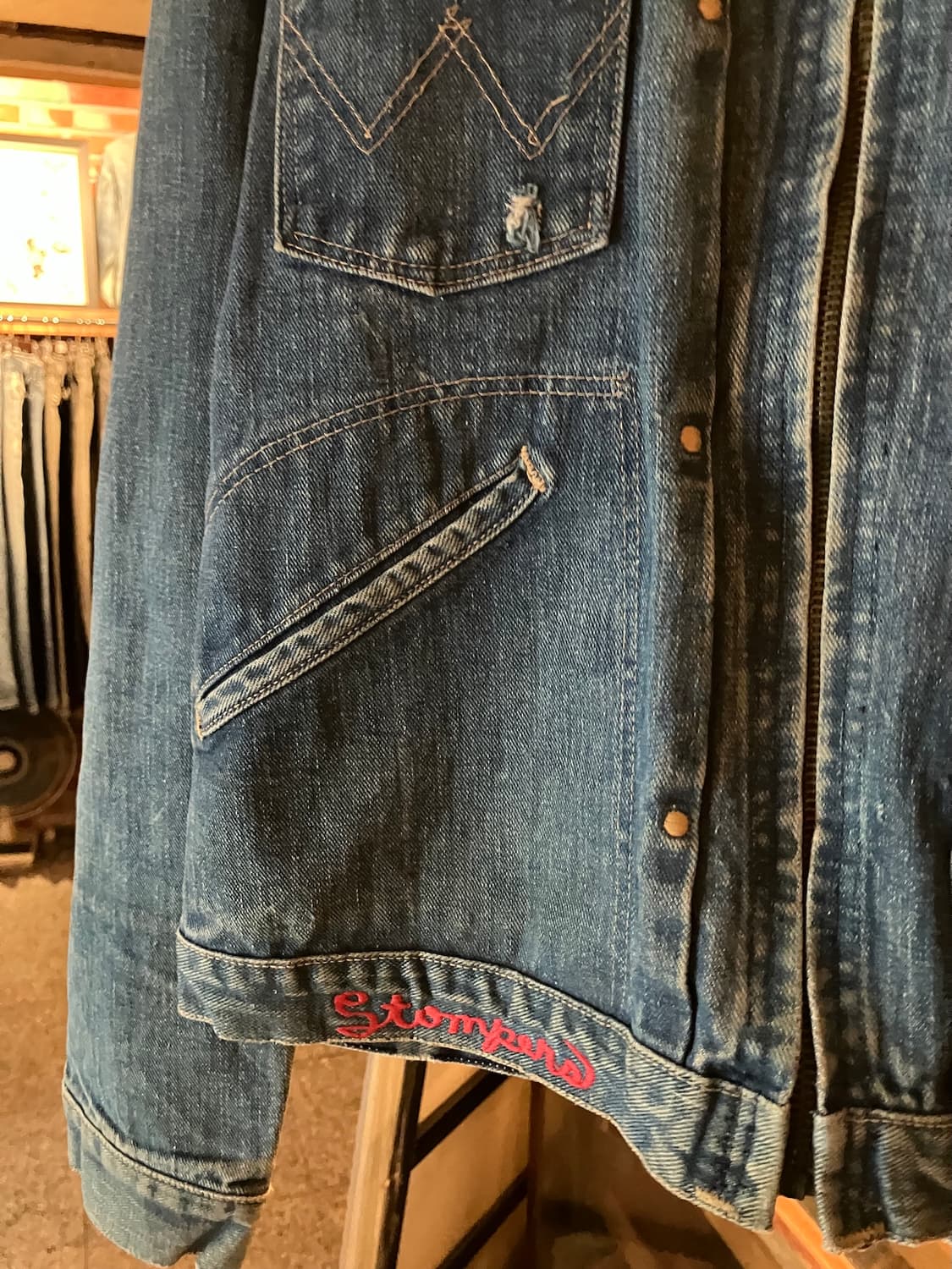 70s USA Wrangler 24MJZ Denim Jacket 상품이미지3