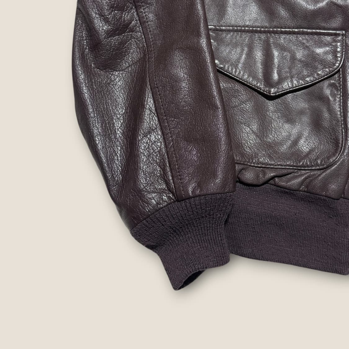 80s USA Cooper A-2 플라이트 자켓 42R 상품이미지4