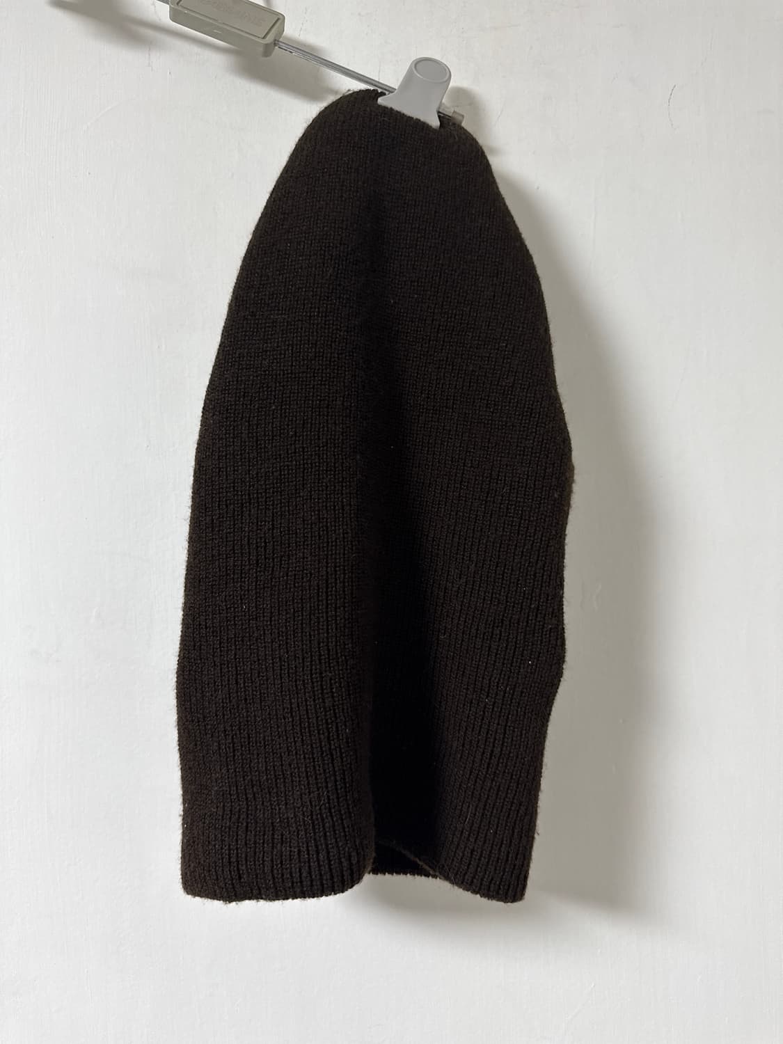 빈티지 모자챙 울 바라클라바 브라운 상품이미지4