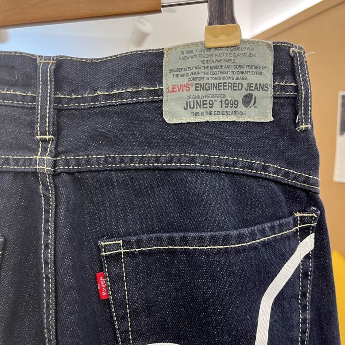 리바이스 엔지니어드진 캐주얼 키치 프린팅 데님팬츠 28인치 C10285 상품이미지5