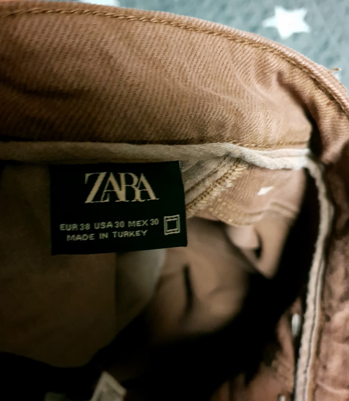 자라 블랙라벨 스트레이트 데님팬츠 모카브라운 (33) 상품이미지4